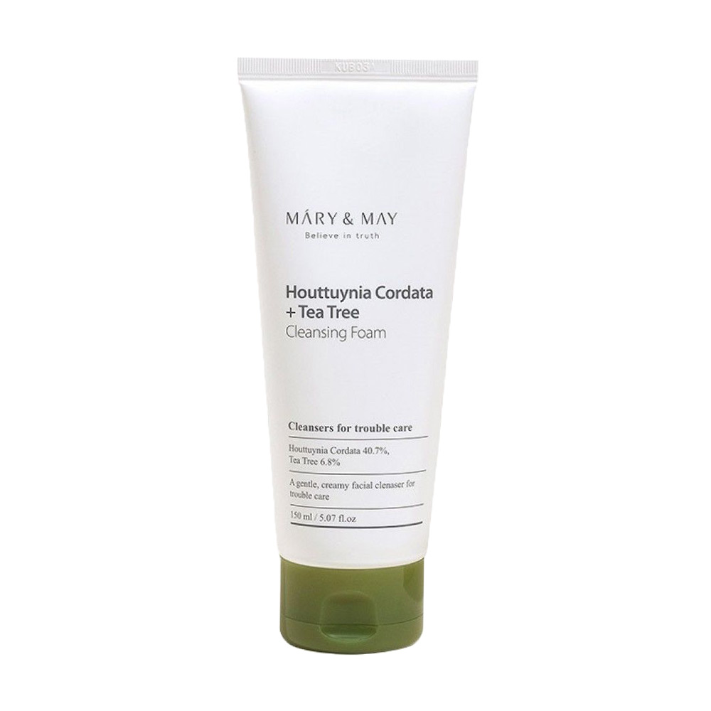 Очищувальна пінка для обличчя Mary &amp; May Houttuynia Cordata+Tea Tree Cleansing Foam для проблемної шкіри, 150 мл